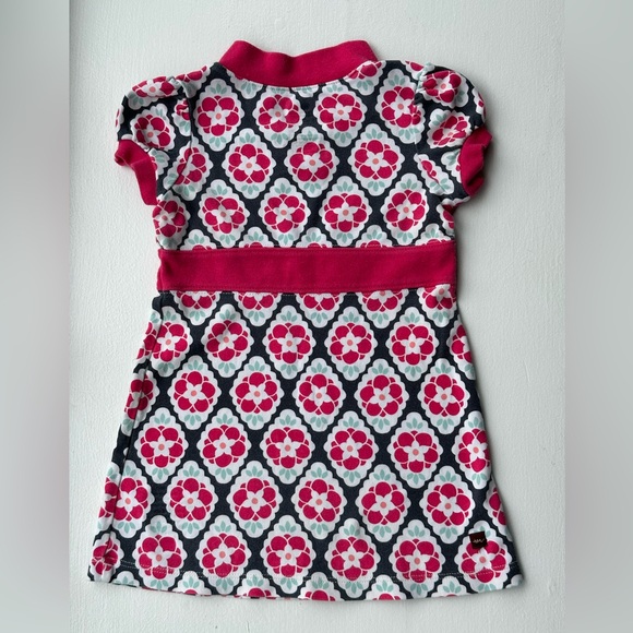 Tea Collection Mandarin Banded Dress in Diamond Floral size 2T - Picture 7 of 7
